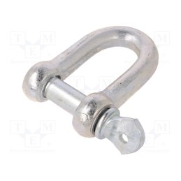 1 pcs x DROMET - SK18 - Dee shackle, steel, for rope, zinc, 18mm
