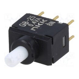 1 pcs x NKK SWITCHES - GB25AP - Switch: push-button, Pos: 2, DPDT, 0.01A/28VAC, 0.01A/28VDC, 500MΩ