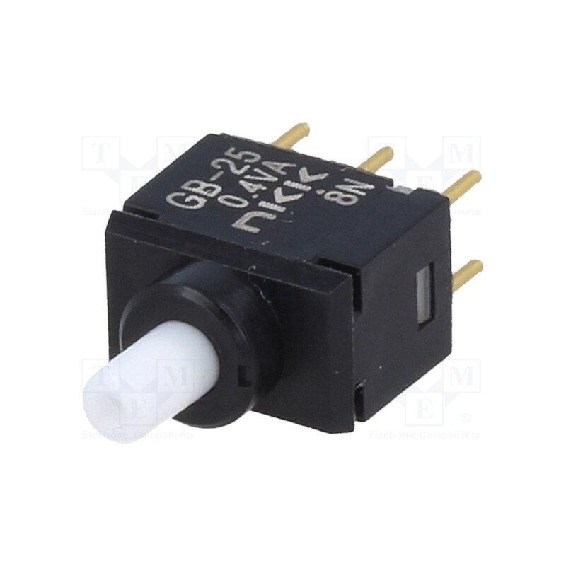 1 pcs x NKK SWITCHES - GB25AP - Switch: push-button, Pos: 2, DPDT, 0.01A/28VAC, 0.01A/28VDC, 500MΩ