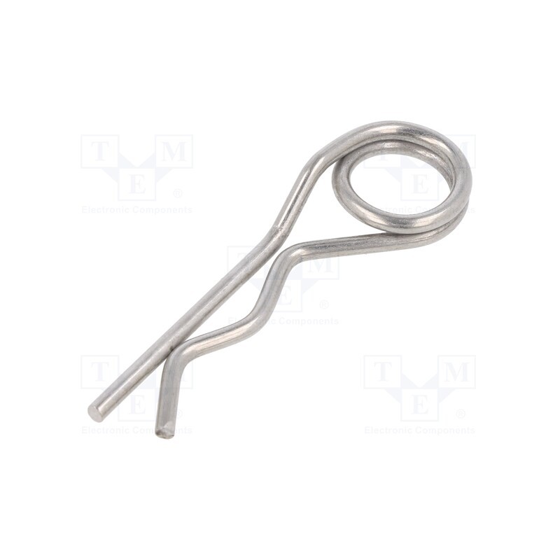 1 pcs x ELESA+GANTER - GN 1024-NI-3-D - Cotter pin, stainless steel, Ø: 3mm, L: 73mm, Shaft dia: 17÷24mm