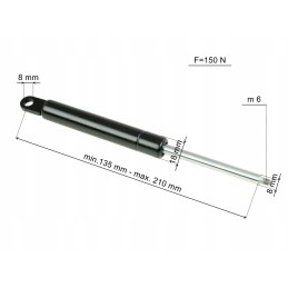 Gas actuator mf 07374057 21033 7013263m91