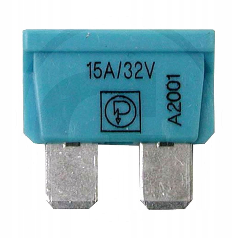 Blade fuse 15a 19 1x5 1x18 5mm blue