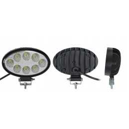 Halogen work lamp 8 led 12v 24v 24w 1800lm