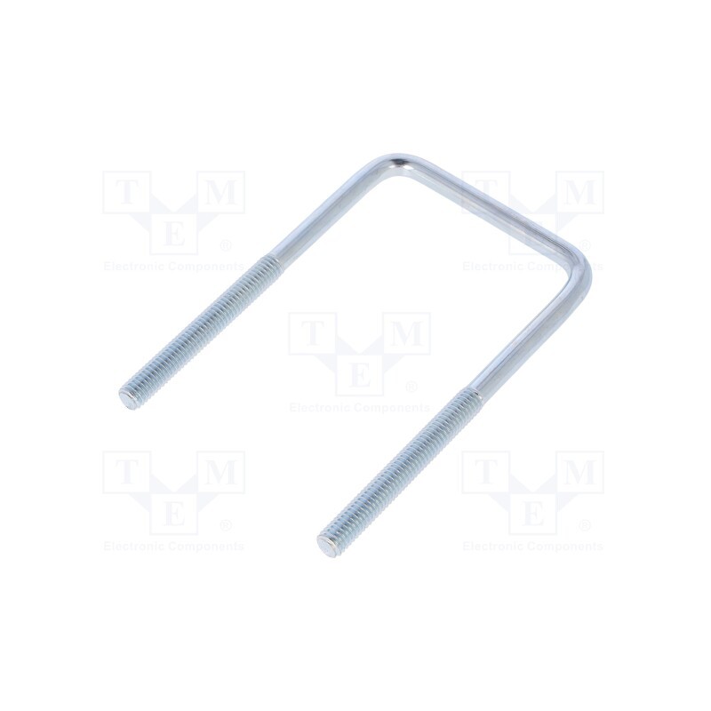 1 pcs x DROMET - CBTC..6..49..90 (1 1/2') - U-bolt, C, 1, steel, zinc, Thread len: 46mm, Int.width: 49mm, square