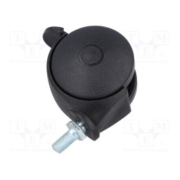 1 pcs x COLSON - BPN 050 M8X15 - Furniture wheel, Ø: 50mm, H: 53mm, torsional with lock,with lever