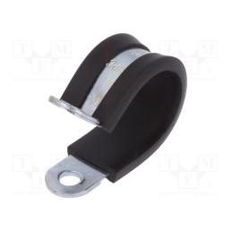 1 pcs x MPC INDUSTRIES - LKD12315 - Fixing clamp, ØBundle : 23mm, W: 15mm, steel, Cover material: EPDM