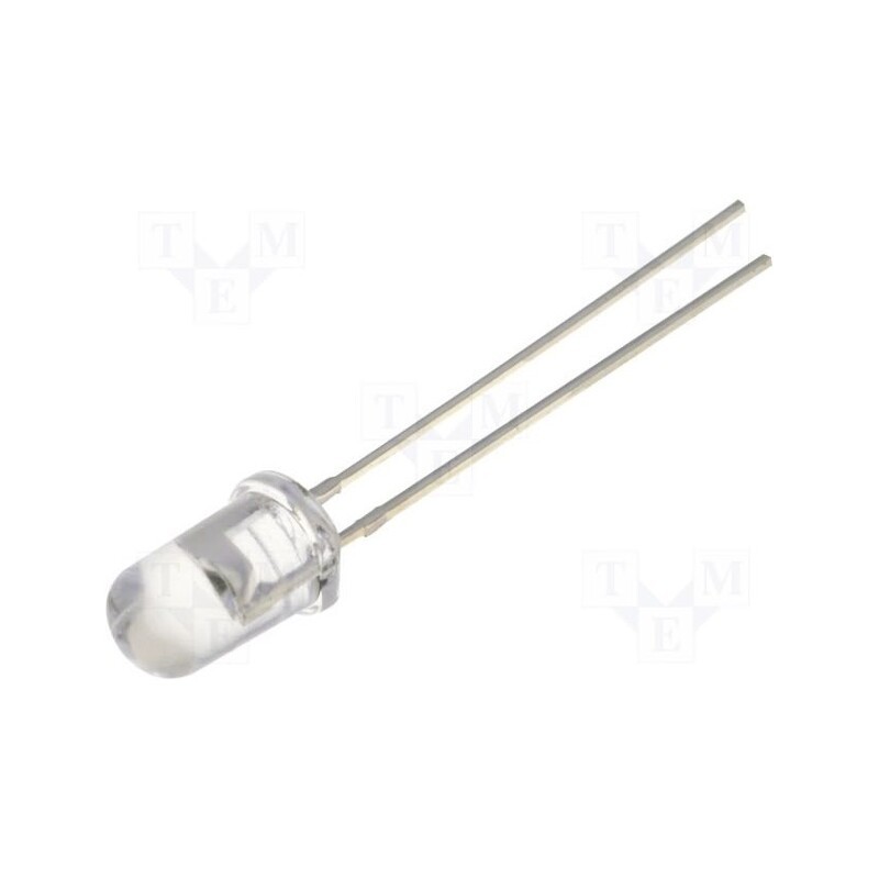 5 pcs x WAH WANG HOLDING - WW05A3AYH4-B1 - LED, 5mm, yellow, 1300÷1700mcd, 35°, Front: convex, 1.8÷2.4V