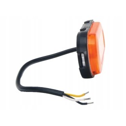 Rectangular LED marker lamp with turn signal