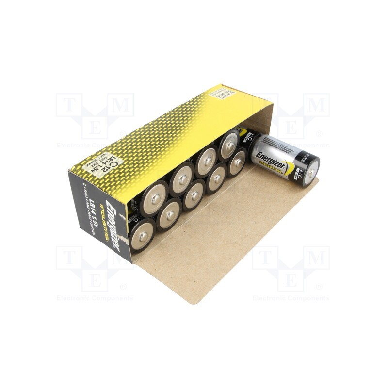 1 set x ENERGIZER - 7638900361070 - Battery: alkaline, 1.5V, C, non-rechargeable, 12pcs, Industrial