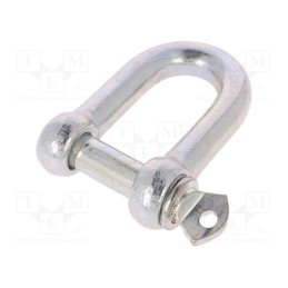 1 pcs x DROMET - SK16 - Dee shackle, steel, for rope, zinc, 16mm
