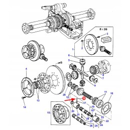 339313x1 rear axle differential bushings