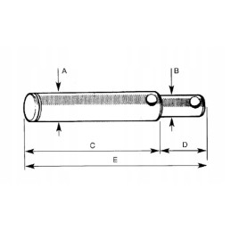Top link pin 25x157 mm kramp
