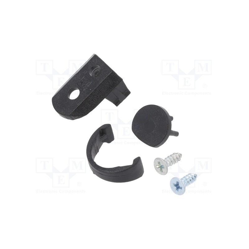 1 set x TOPMET - 86070002 -AS - Flat holder, black, 2pcs, PEN8