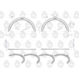 Set of half rings n 0 75 iii cut 91250624
