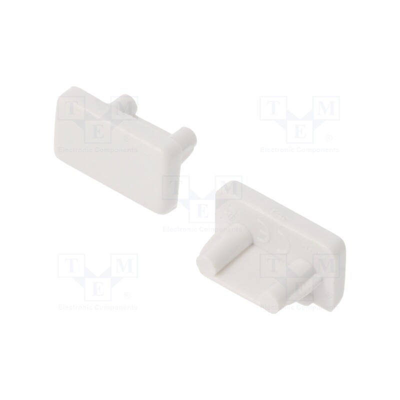 1 pcg x TOPMET - 89080001 - Cap for LED profiles, white, 20pcs, ABS, SLIM8