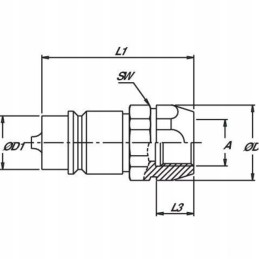 Skpm12d18 quick connector iso 12 5 internal thread m18x1 5
