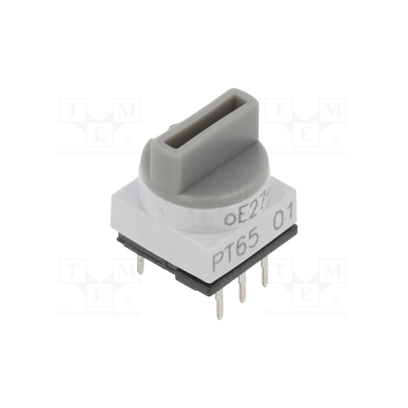 1 pcs x PTR HARTMANN - PT65501 - Encoding switch, DEC/BCD, Pos: 10, THT, Rcont max: 80mΩ, PT65
