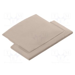 1 pcg x GTV Poland - PA-ZASGLAX-90 - Cap for LED profiles, champagne, 10pcs.