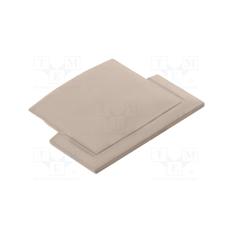 1 pcg x GTV Poland - PA-ZASGLAX-90 - Cap for LED profiles, champagne, 10pcs.