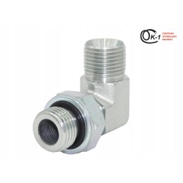 Hydraulic elbow with locknut BSP 3 4