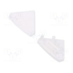 1 pcg x GTV Poland - PA-ZASGLAXNKKT-10 - Cap for LED profiles, white, 10pcs.