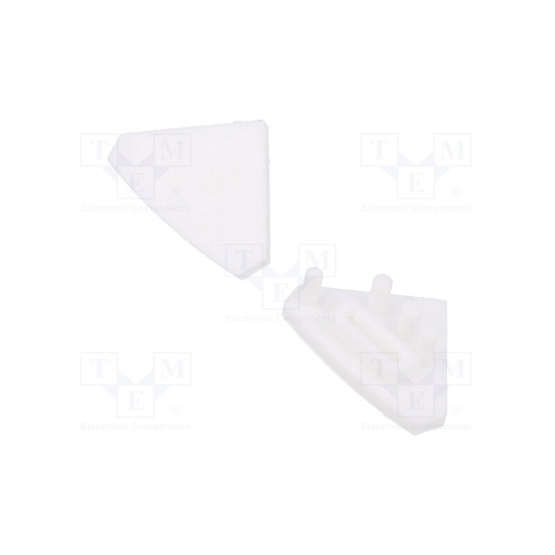 1 pcg x GTV Poland - PA-ZASGLAXNKKT-10 - Cap for LED profiles, white, 10pcs.