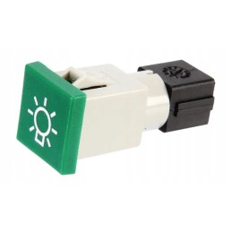 Square indicator light 12 24v green screw-on 2