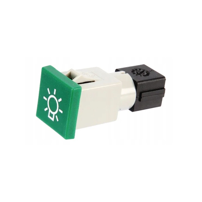 Square indicator light 12 24v green screw-on 2