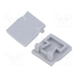 1 pcg x GTV Poland - PA-ZASGLAXMNKK-00 - Cap for LED profiles, silver, 10pcs.