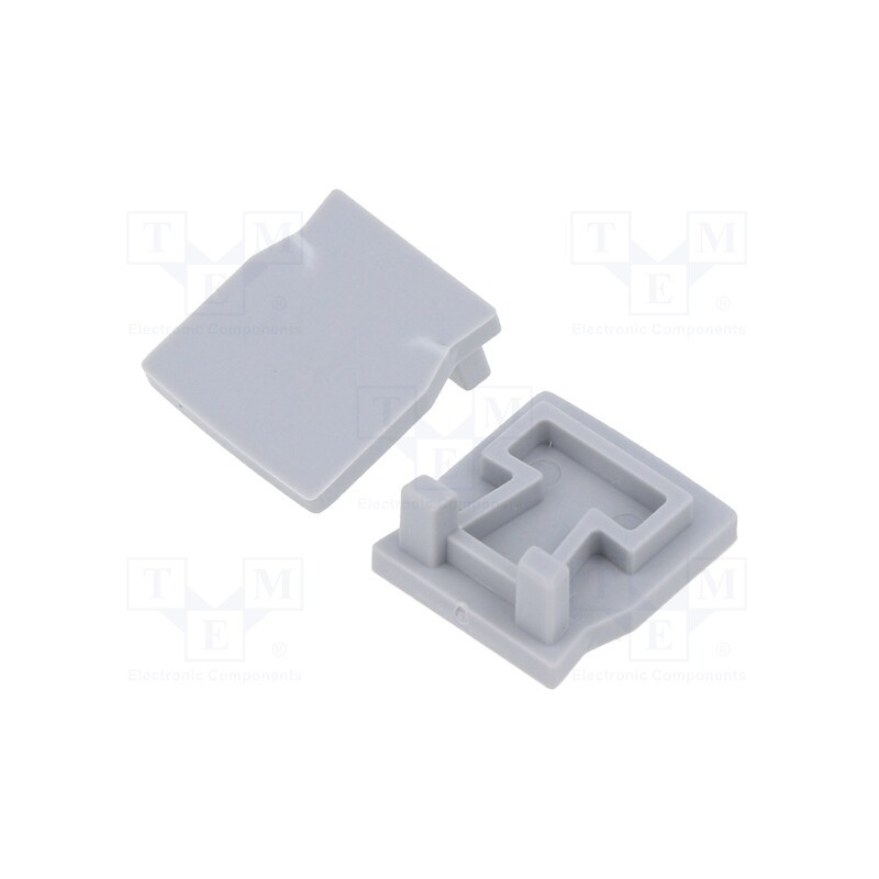 1 pcg x GTV Poland - PA-ZASGLAXMNKK-00 - Cap for LED profiles, silver, 10pcs.