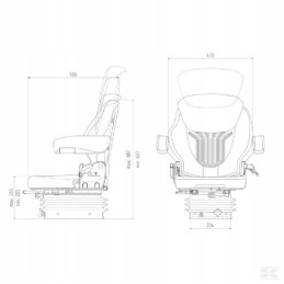 Compacto basic seat with new design grammer