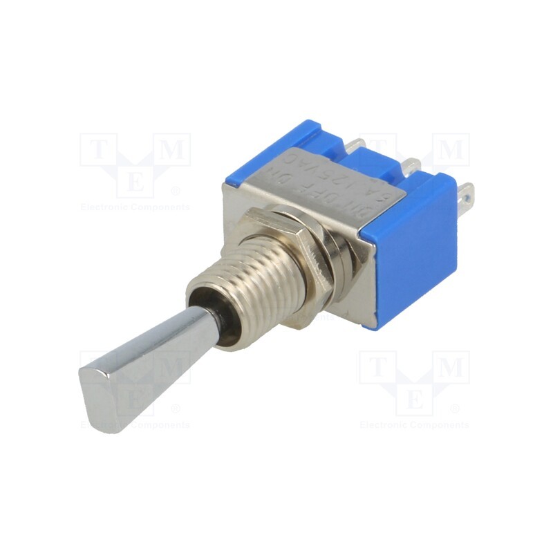1 pcs x MIYAMA - MS-500E-F - Switch: toggle, Pos: 3, SP3T, (ON)-OFF-(ON), 6A/125VAC, -10÷55°C