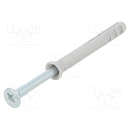 1 pcg x FISCHER - 50351 - Plastic anchor, with screw, 5x40, zinc-plated steel, N, 100pcs.