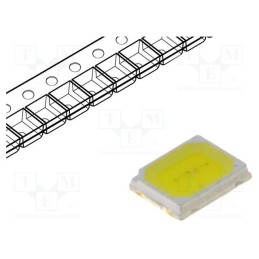 5 pcs x OPTOSUPPLY - OSW42835C1H-60MA - LED, SMD, 2835, white cold, 20lm, 4500-7000K, 80, 120°, 60mA