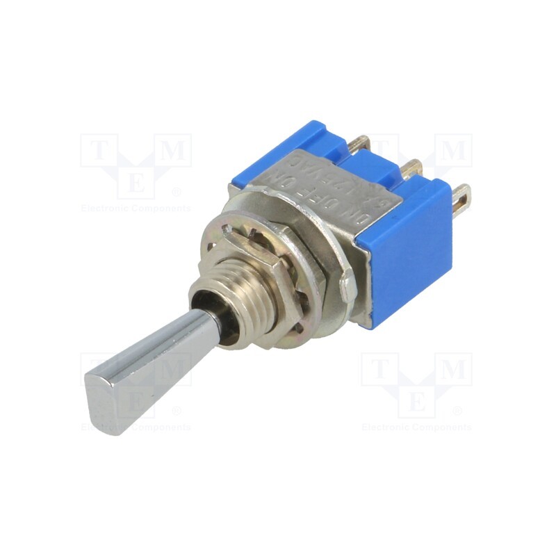1 pcs x MIYAMA - MS-500C-F - Switch: toggle, Pos: 3, SP3T, ON-OFF-ON, 6A/125VAC, -10÷55°C, 1kV