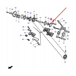 La300016273 grain elew shaft bearing cover