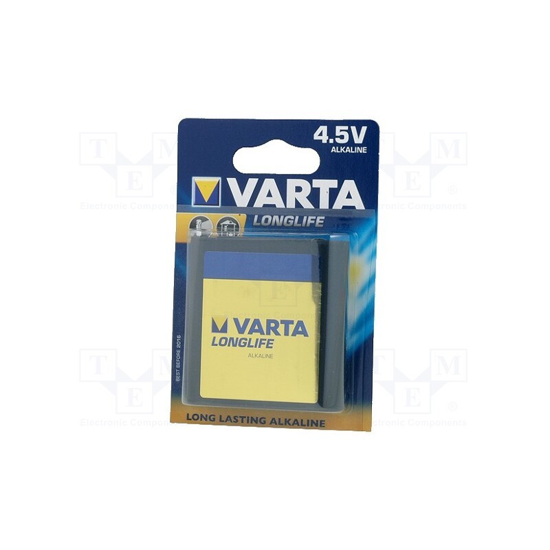 1 set x VARTA - 4112101411 - Battery: alkaline, 4.5V, 3LR12, non-rechargeable, 1pcs, LONGLIFE