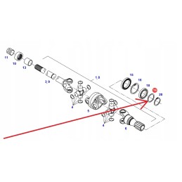 F930301020110 front drive shaft washer