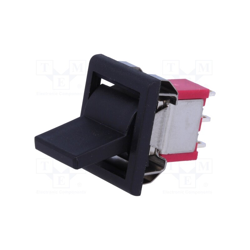 1 pcs x IC SWITCHES - IC1203R7M1QE2 - ROCKER, SP3T, Pos: 3, ON-OFF-ON, 5A/125VAC, 5A/28VDC, black, none