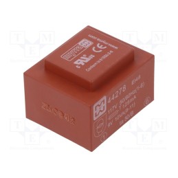 1 pcs x MYRRA - 44278 - Transformer: encapsulated, 10VA, 117VAC, 9V, 1111mA, PCB