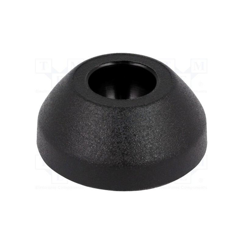 1 pcs x FATH - 098M025K -AS - Foot, Base dia: 24mm, polyamide, H: 10.4mm, Mount.hole diam: 10mm