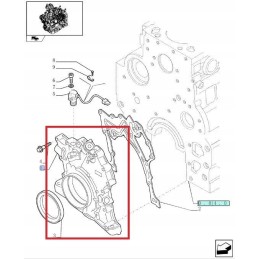Oil pump new holland t4000 t5000 td case 283091