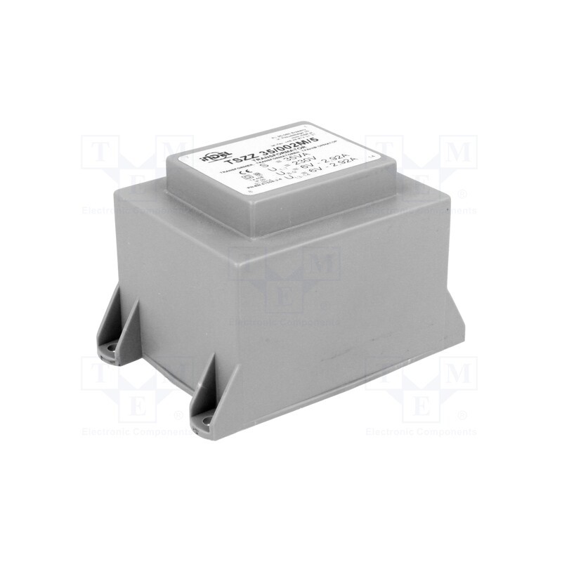 1 pcs x INDEL - TSZZ35/002M/5 - Transformer: encapsulated, 35VA, 230VAC, 6V, 6V, 2.91A, 2.91A, PCB