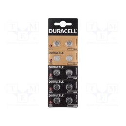 1 set x DURACELL - LR44 A76 G13 - Battery: alkaline, 1.5V, LR44,coin,R1154, 150mAh, Ø11.6x5mm