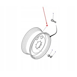 4293213m91 complete welded front rim w14lx