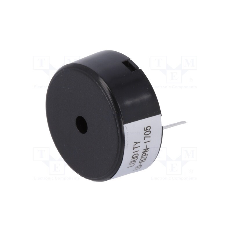 3 pcs x LOUDITY - LD-BZPN-1705 - Sound transducer: piezo, without built-in generator, THT, 1mA