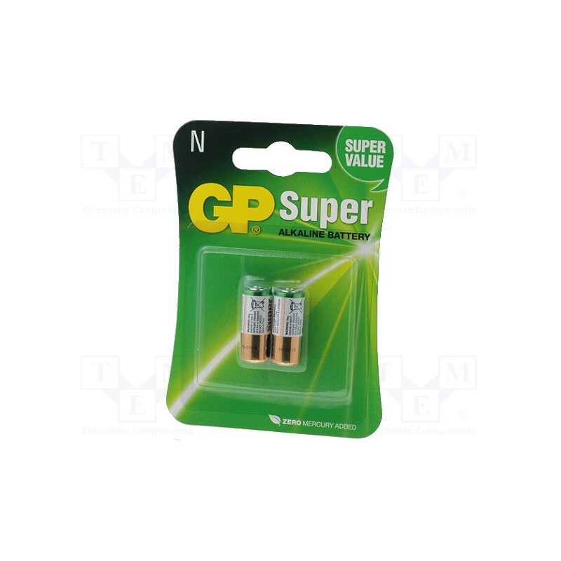 1 set x GP - LR1/910A - Battery: alkaline, 1.5V, N,R1, non-rechargeable, 2pcs.
