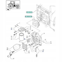 Pressure switch new holland case cnh 84407