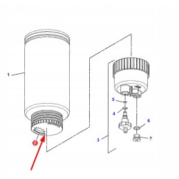Ch220 8678 filter gasket with water separator