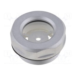 1 pcs x ELESA+GANTER - GN 743-18-M27X1,5-A - Level indicator, Inspect.hole dia: 18mm, M27, Mat: aluminium